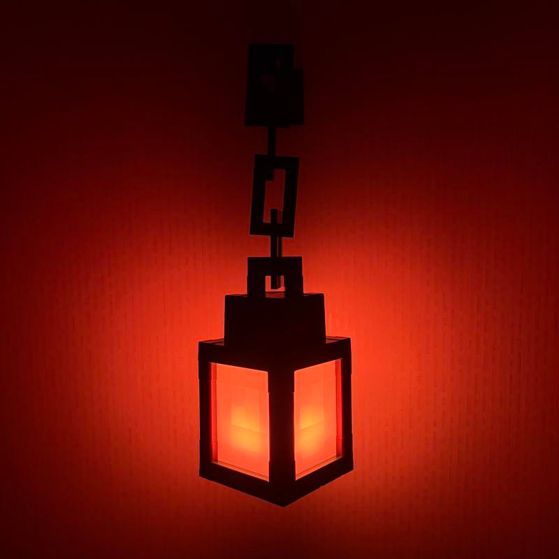 Lantern Night Light - 16-Color Wall-Mounted Ambient Night Light Strip with Remote Control - Wall-Mounted Table Lamp, Role-Playing Theme Bedside Lamp, Halloween, Christmas Room Decorative Light