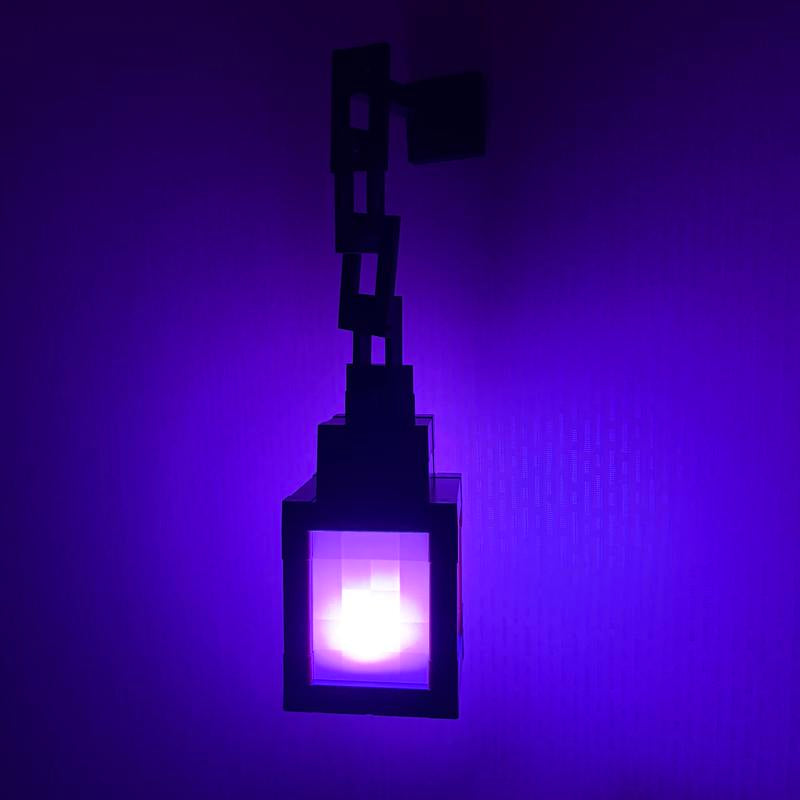 Lantern Night Light - 16-Color Wall-Mounted Ambient Night Light Strip with Remote Control - Wall-Mounted Table Lamp, Role-Playing Theme Bedside Lamp, Halloween, Christmas Room Decorative Light